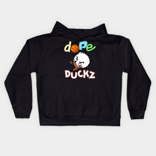 The Dope Duckz Basketball Squad Warmup Jersey Kids Hoodie